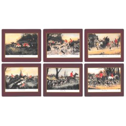 Lady Clare Hunting Scenes Coasters