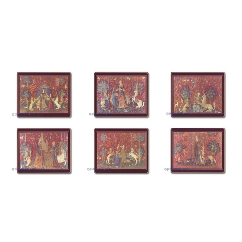 Lady Clare Pallas Tapestry Coasters