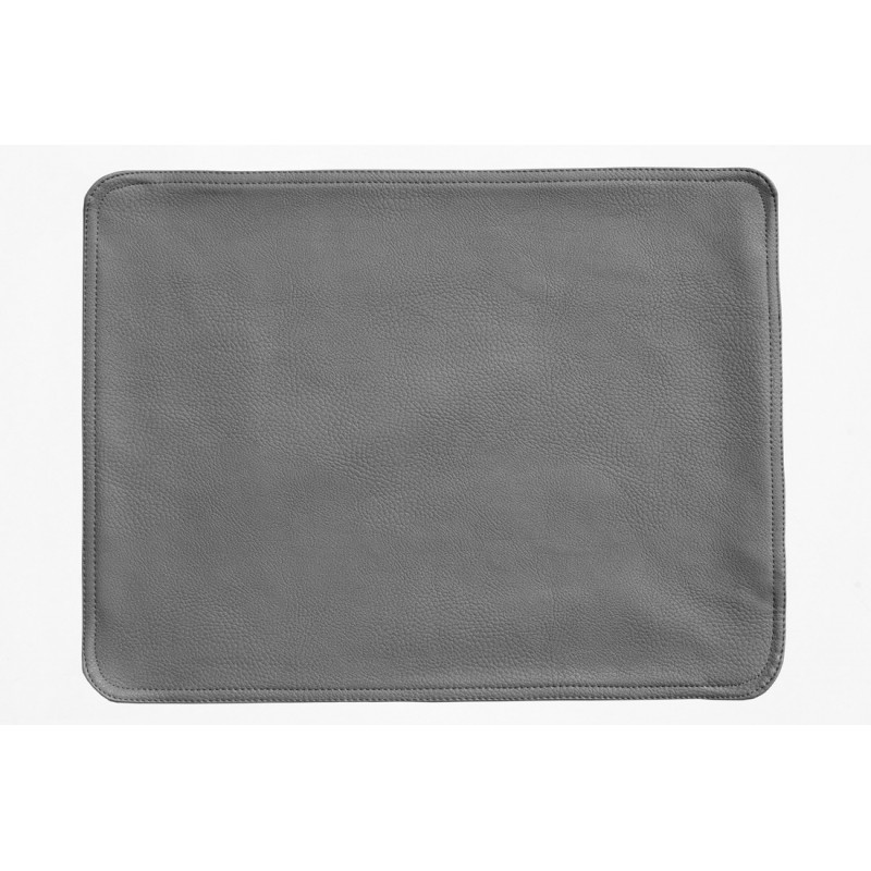 Grey Faux Leather Placemats Large, Faux Leather Placemats Grey