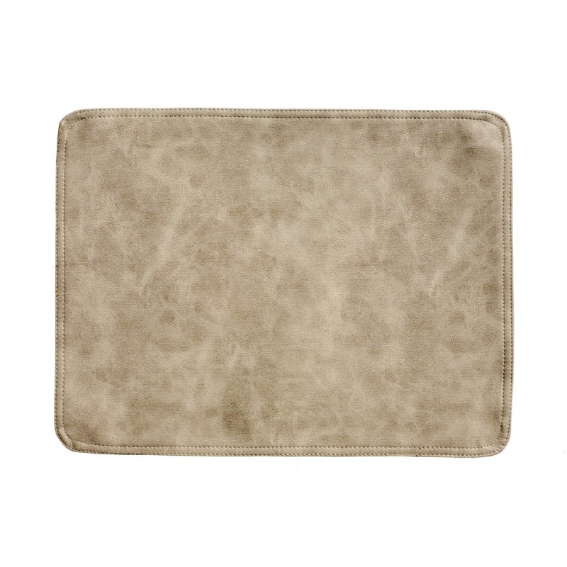 Faux Leather placemats beige