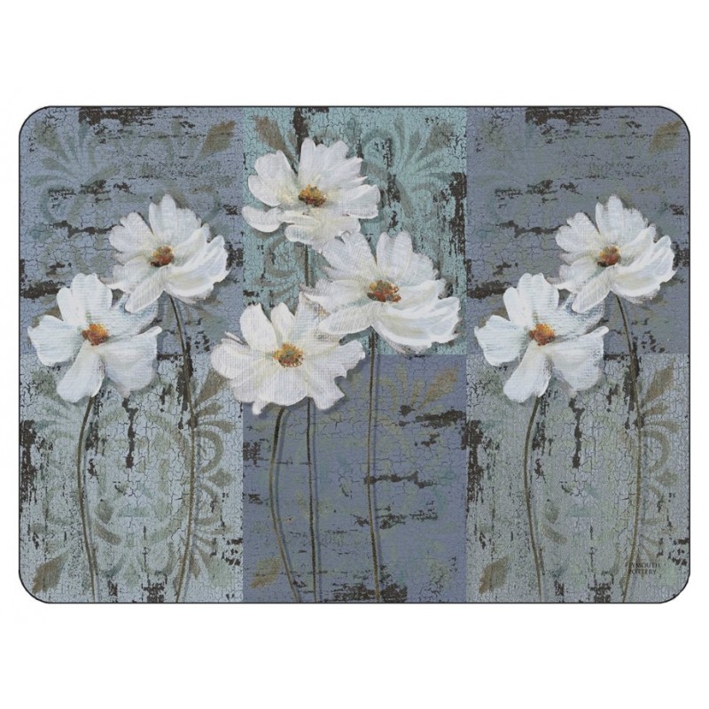 Plymouth Pottery White Poppies Placemats