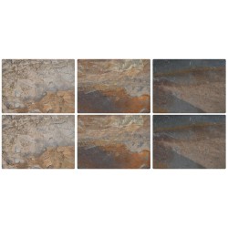 Pimpernel Earth Slate Tablemats design with shades of brown