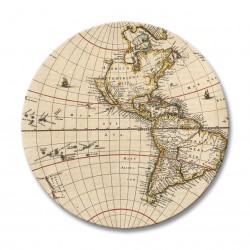 Image four for Antique maps placemats round