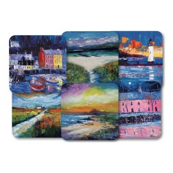 JoLoMo set of 6 square tablemats - assorted designs of the Isle of Mull & iona