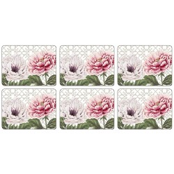 Jason Peonies Placemats all six tablemats