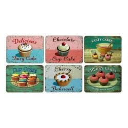 Castle Melamine Fairy Cakes Tablemats all 6 placemats