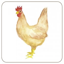 Melamine animal Chicken coasters and table placemats UK made
