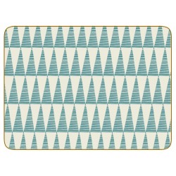 Pittman Teal Triangles Placemats